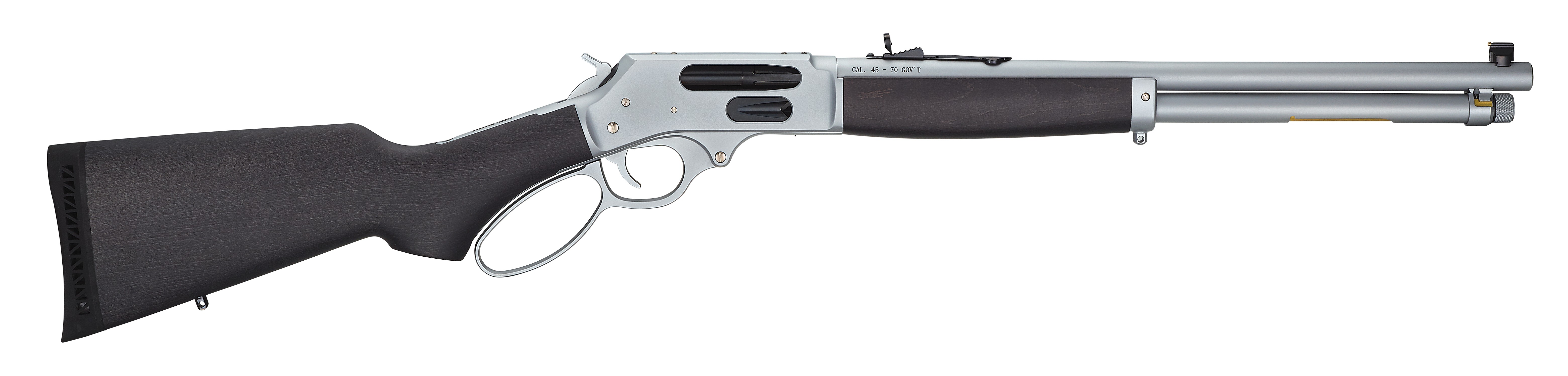 HENRY STEEL LEVER ACTION .45-70 GOV'T LARGE LOOP 4RD 18.43IN BARREL H010GAW - 556 Black Friday Promotion